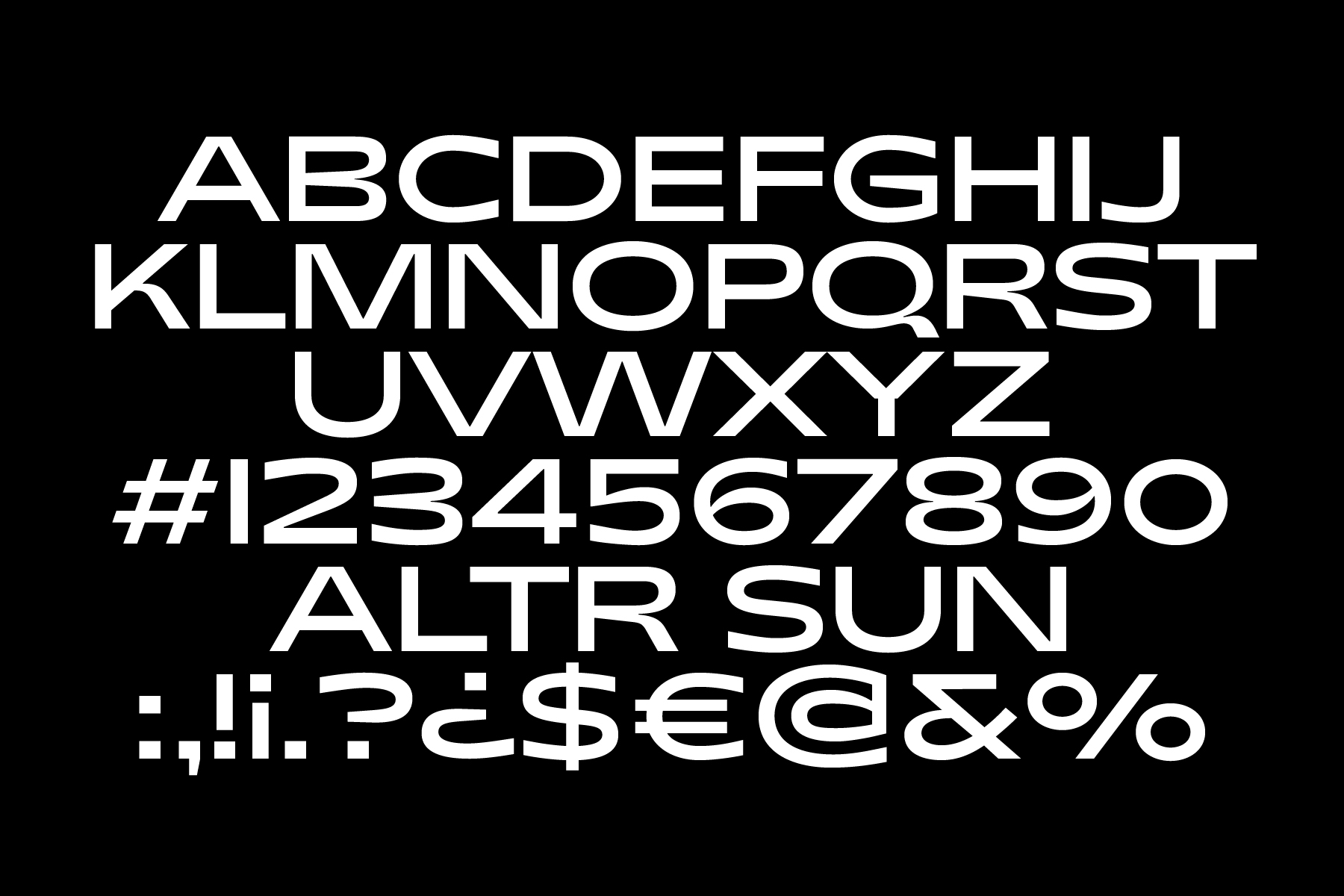 ALTR Corporate Typeface